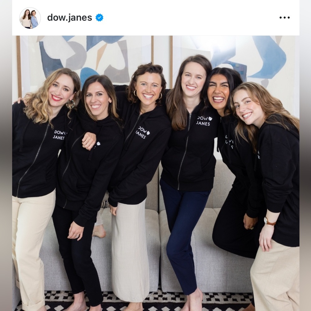 Dow Janes Black Zip-Up Hoodie